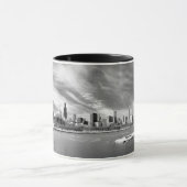 Panoramablick von Chicago-Skylinen im Winter Tasse (Zentrum)