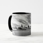 Panoramablick von Chicago-Skylinen im Winter Tasse (Vorderseite Links)