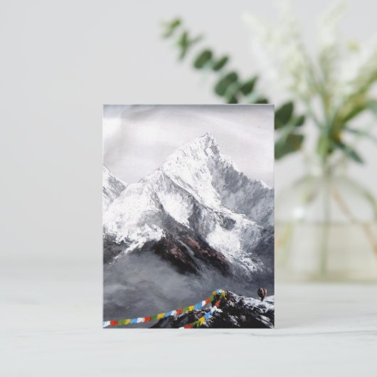 Panoramablick von Everest-Berg Postkarte (Stehend Vorderseite)