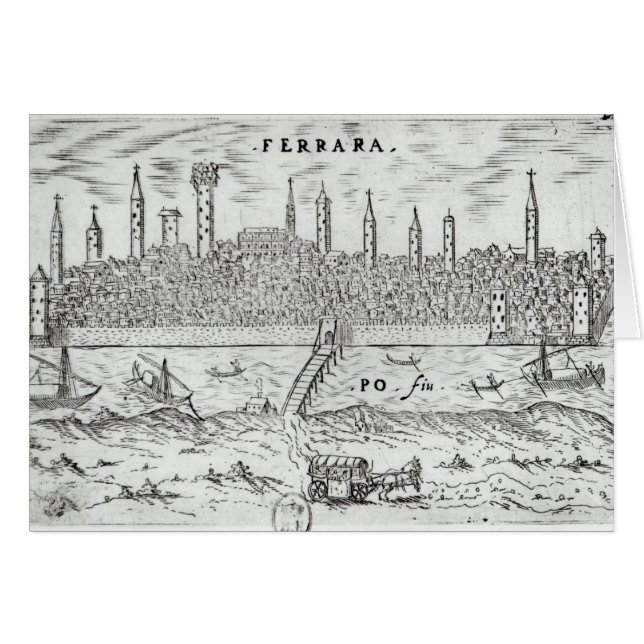 Panoramablick von Ferrara (Vorderseite (Horizontal))