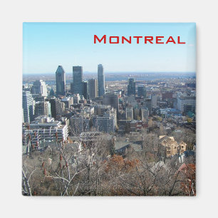 Panoramablick von Montreal Magnet