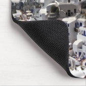 Panoramablick von Oia, Griechenland Mousepad (Ecke)