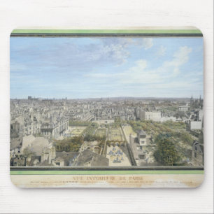 Panoramablick von Paris in Richtung zum Norden, Mousepad