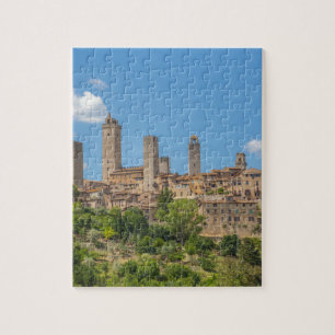 Panoramablick von San Gimignano Toskana Italien Puzzle