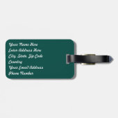 Panoramablick von Venedig, Italien Gepäckanhänger (Rückseite horizontal)