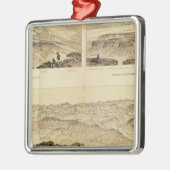 Panoramablicke Silbernes Ornament (Links)