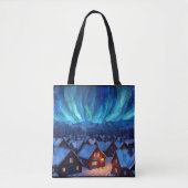 Panoramabuntglas Winterdorf Tasche (Vorderseite)