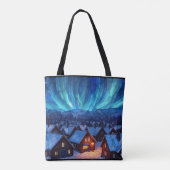 Panoramabuntglas Winterdorf Tasche (Rückseite)