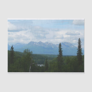 Panoramafotografie der Alaskagebirgskette Seidenpapier