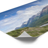 Panoramagebirge Foto Alaska Poster (Ecke)
