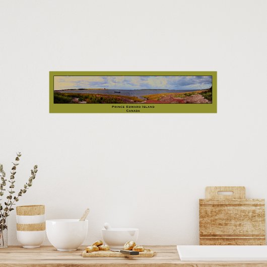 Panoramagemälde von Prince Edward Island, Kanada Poster (Küche)