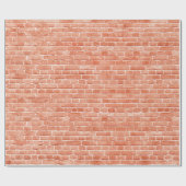 Panoramahintergrund breite, alte, rote Ziegelwand Geschenkpapier (Flach)