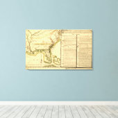 Panoramakarte (Spanische Sprache) Leinwanddruck (Insitu (Holzboden))