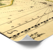 Panoramakarte (Spanische Sprache) Poster (Ecke)