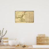 Panoramakarte (Spanische Sprache) Poster (Küche)