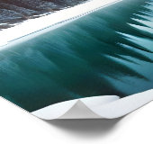 Panoramalandschaft Berge Bergsee Ruhe Poster (Ecke)