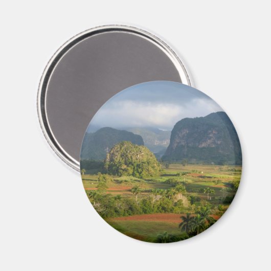 Panoramalandschaft, Kuba Magnet (Vorderseite/Rückseite)