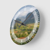 Panoramalandschaft, Kuba Runde Wanduhr (Winkel)