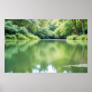 Panoramalandschaft Wald Landschaft Natur Ruhe Poster