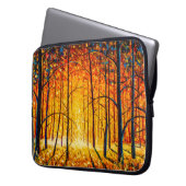 Panoramaorange Herbstsonnige Parkanlage Voralm Laptopschutzhülle (Vorderseite Links)