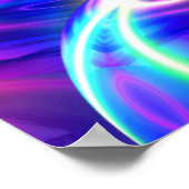 Panoramaposter für Abstrakte digitale Kunst Poster (Ecke)