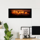 Panoramaposter, Sturmwolken der Größe 34"x13,78" Poster (Heimbüro)