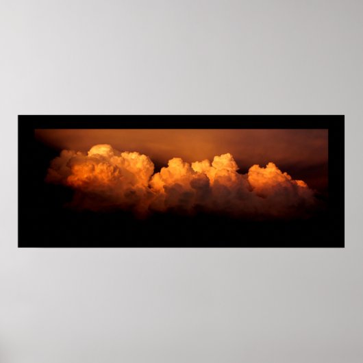 Panoramaposter, Sturmwolken der Größe 34"x13,78" Poster (Vorne)