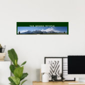 Panoramaposter von Grand Tetons Poster (Heimbüro)