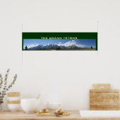 Panoramaposter von Grand Tetons Poster (Küche)