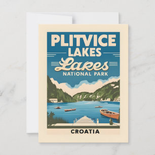 Panoramapostkarte von Plitvicer Seen Kroatien – Na Postkarte