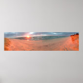 Panoramasee Michigan Sunset Poster (Vorne)