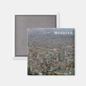 Panoramasicht auf Bogota Magnet (Vorderseite/Rückseite)