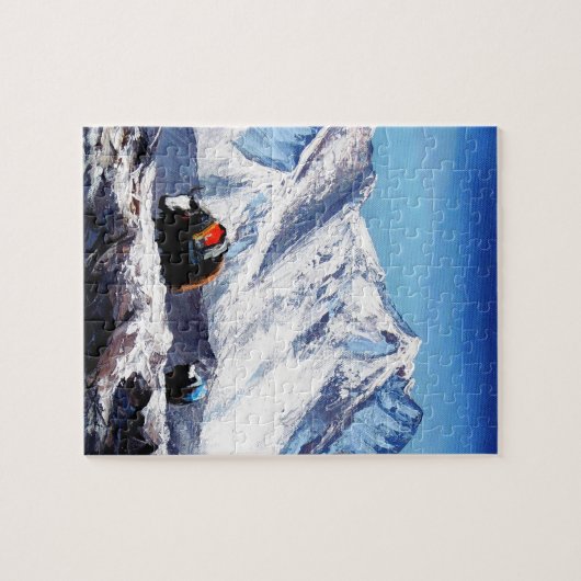 Panoramasicht auf das Camp Everest Mountain Puzzle (Horizontal)