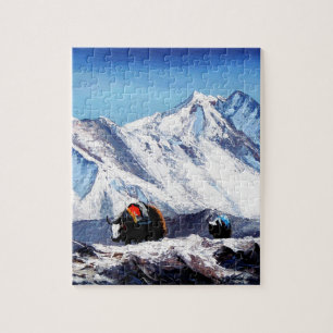 Panoramasicht auf das Campinggelände des Everest  Puzzle