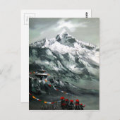 Panoramasicht auf das Everest Base Camp Postkarte (Vorne/Hinten)