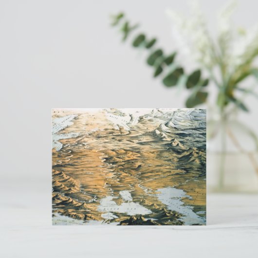 Panoramasicht auf das gesamte Reich Russlands Postkarte (Stehend Vorderseite)