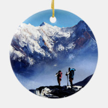 Panoramasicht auf den Ama Dablam Gipfel Everest Mo