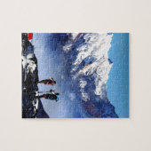 Panoramasicht auf den Ama Dablam Gipfel Everest Mo Puzzle (Horizontal)