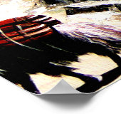 Panoramasicht auf den Berg Nepal von Annapurna Poster (Ecke)