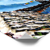 Panoramasicht auf den Berg Nepal von Annapurna Poster (Ecke)