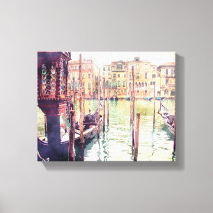 Panoramasicht auf den Canale Grande von Venedig Leinwanddruck