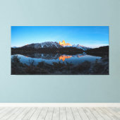 Panoramasicht auf den Capri-See, Patagonien Leinwanddruck (Insitu (Holzboden))