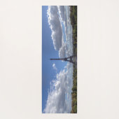 Panoramasicht auf den Eiffelturm von Trocadero aus Yogamatte (Rückseite)