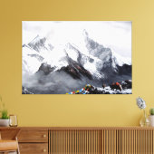 Panoramasicht auf den Everest Mountain Leinwanddruck (Insitu (Wohnzimmer))
