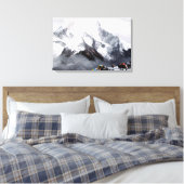 Panoramasicht auf den Everest Mountain Leinwanddruck (Insitu (Schlafzimmer))
