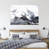 Panoramasicht auf den Everest Mountain Leinwanddruck (Insitu (Schlafzimmer))