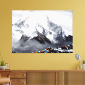 Panoramasicht auf den Everest Mountain Leinwanddruck (Insitu (Wohnzimmer))