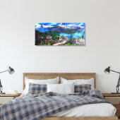Panoramasicht auf den Everest Mountain Nepal Leinwanddruck (Insitu (Schlafzimmer))