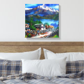 Panoramasicht auf den Everest Mountain Nepal Leinwanddruck (Insitu (Schlafzimmer))