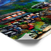 Panoramasicht auf den Everest Mountain Nepal Poster (Ecke)